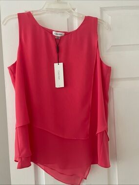 Calvin Klein orange  Layered Sleeveless Camisole
